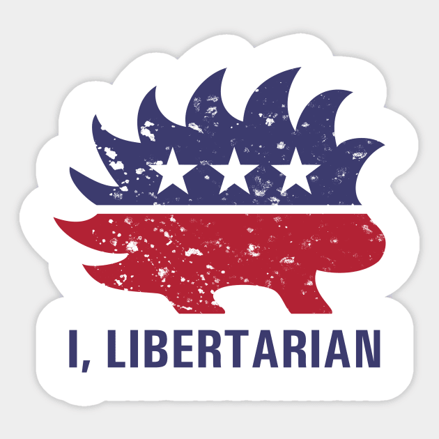 I, Libertarian Sticker by Karchevski